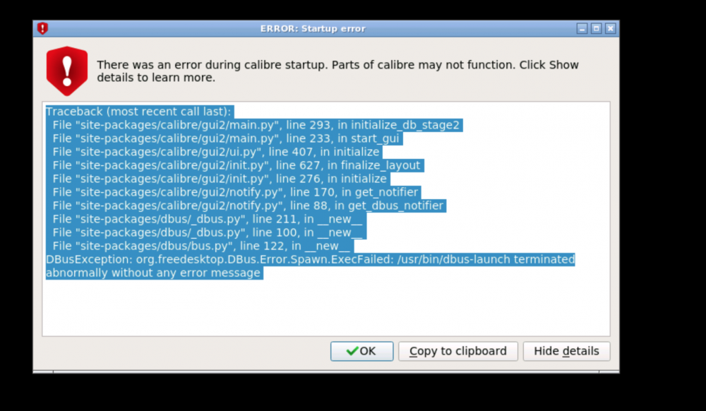 Calibre Error.png