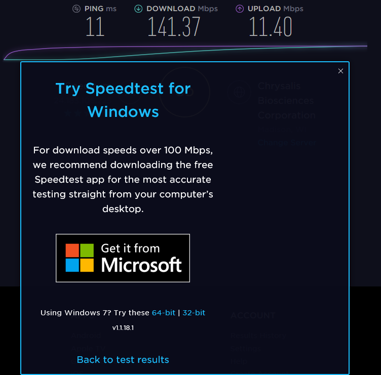 MS Edge Results