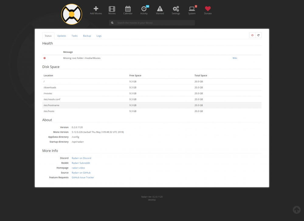 screencapture-192-168-1-200-7878-radarr-system-status-2018-07-22-20_05_33.png