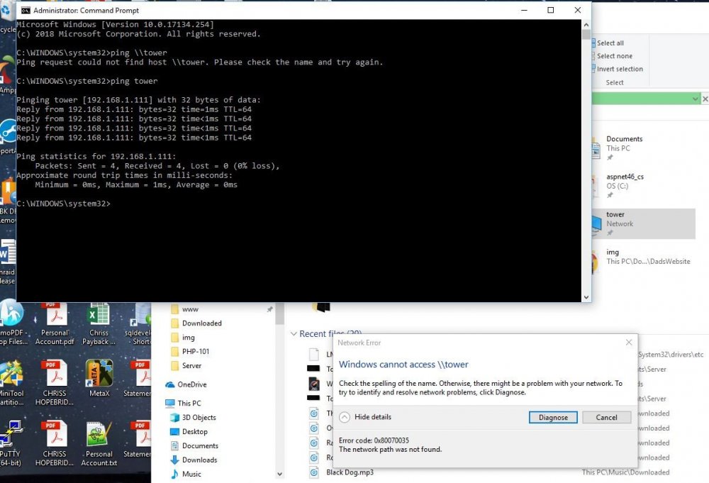 can't reach unraid from file explorer.JPG
