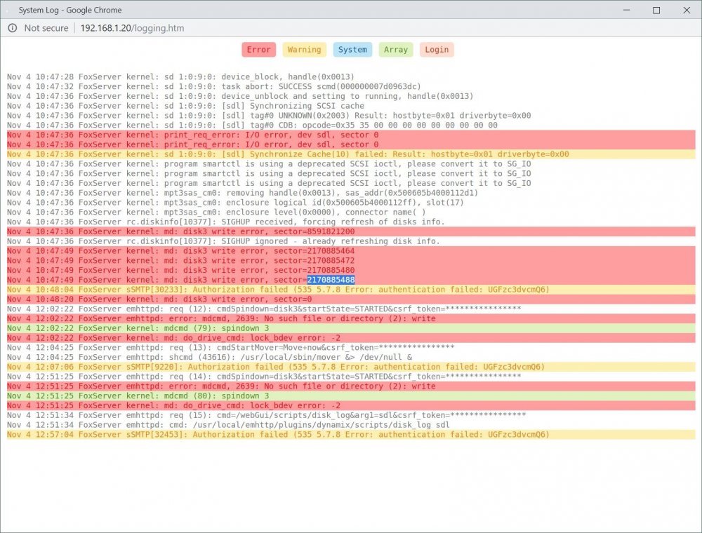 unraid error disk 3 Nov 18 log.JPG