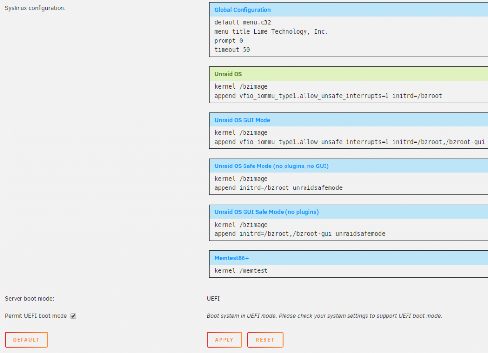 unraid_flash_settings.png