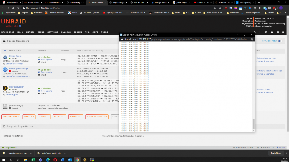 plex error user not found.PNG