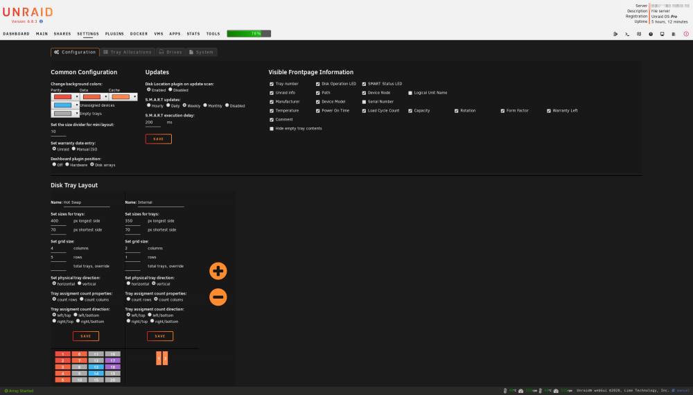 Settings: Configuration