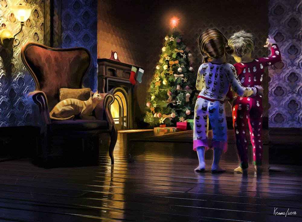 Vue029-Checking For Santa's Arrival  {DAZ 3D Render} {2018}=KRM02.jpg
