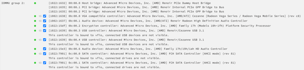 List of devices in IOMMU group 2, for hopefully trying to get iGPU passthrough to a VM