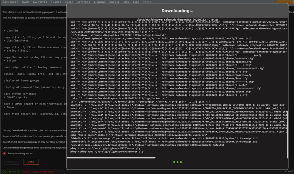 Unraid Diagnostic Stuck in safe mode.png