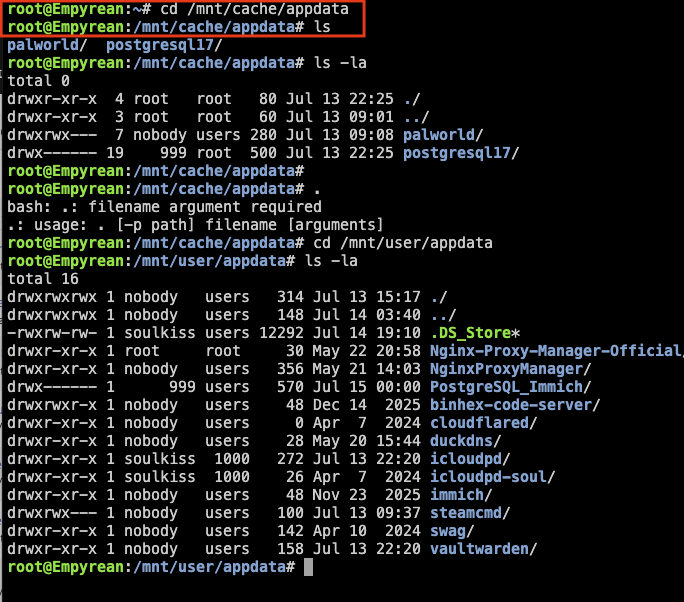 terminal of :mnt:cache:appdata.png